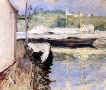 小屋とスクーナー船 グロスター ウィリアム・メリット・チェイス Oil Paintings
